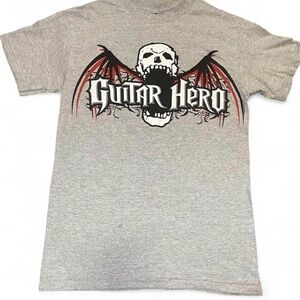 Vintage 2008 Activision Guitar Hero Big Mouth Skull Graphic Promo T-Shirt